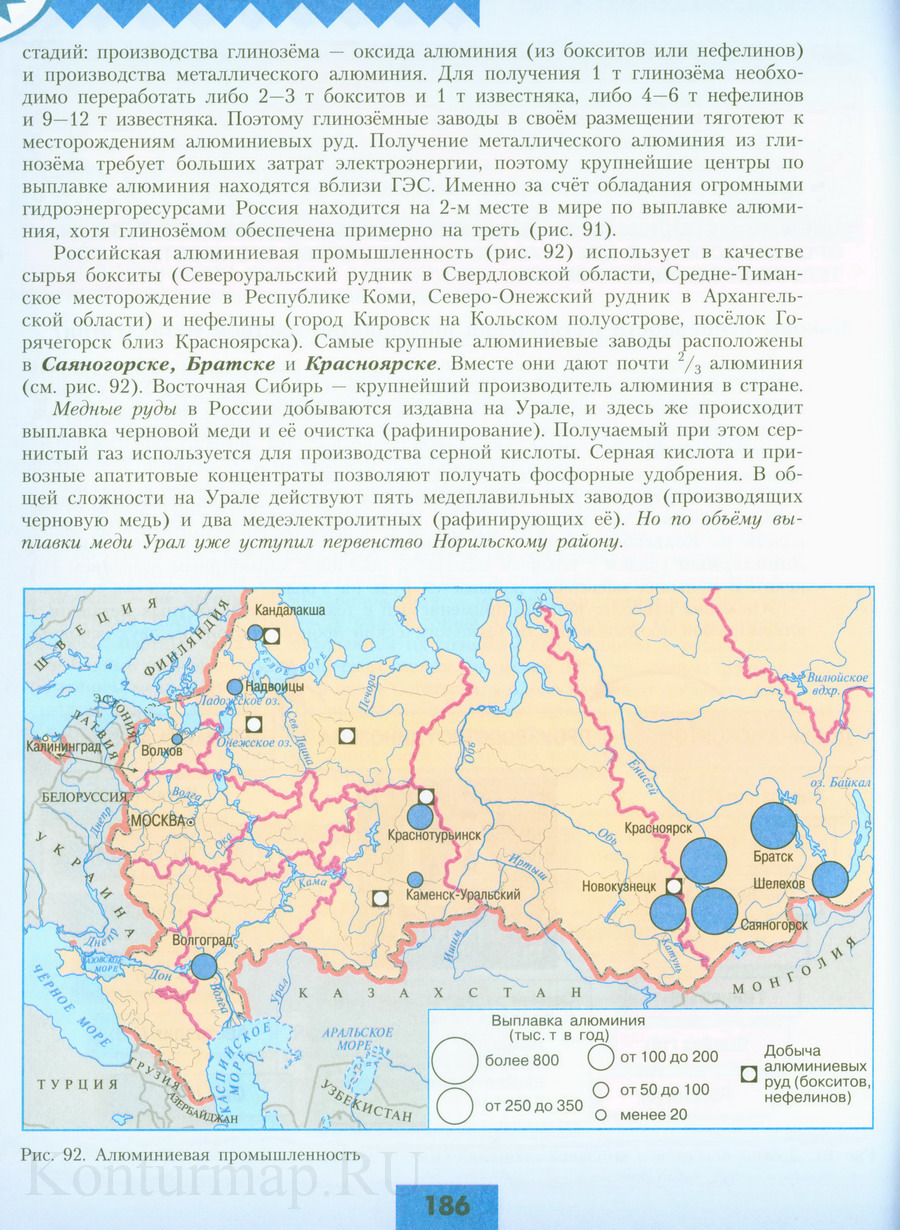 Карта размещение населения 8 класс